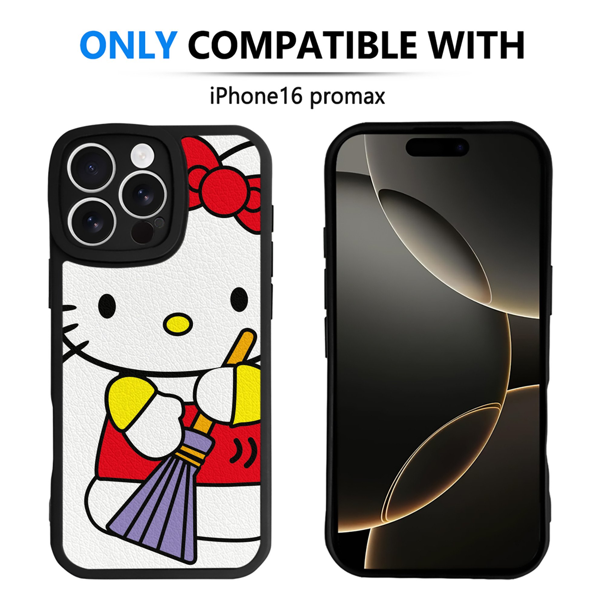 （画像用） Hello Kitty ハローキティ 【iPhone 16シリーズ対応】シリコンスマホケース（レザー調） 材質：シリコン